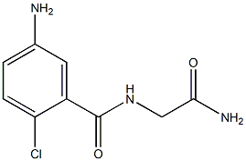 5-amino-N-(2-amino-2-oxoethyl)-2-chlorobenzamide 结构式