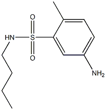 5-amino-N-butyl-2-methylbenzene-1-sulfonamide 结构式