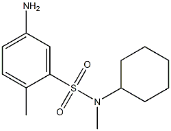 5-amino-N-cyclohexyl-N,2-dimethylbenzene-1-sulfonamide 结构式