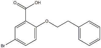 5-bromo-2-(2-phenylethoxy)benzoic acid 结构式