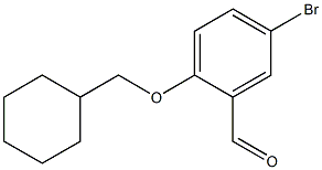 5-bromo-2-(cyclohexylmethoxy)benzaldehyde 结构式