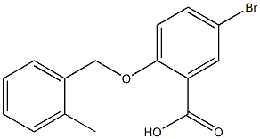 5-bromo-2-[(2-methylphenyl)methoxy]benzoic acid 结构式