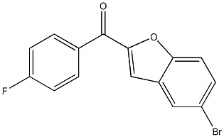 5-bromo-2-[(4-fluorophenyl)carbonyl]-1-benzofuran 结构式