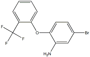 5-bromo-2-[2-(trifluoromethyl)phenoxy]aniline 结构式