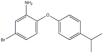 5-bromo-2-[4-(propan-2-yl)phenoxy]aniline 结构式