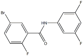 5-bromo-N-(3,5-difluorophenyl)-2-fluorobenzamide 结构式