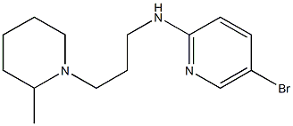 5-bromo-N-[3-(2-methylpiperidin-1-yl)propyl]pyridin-2-amine 结构式