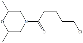 5-chloro-1-(2,6-dimethylmorpholin-4-yl)pentan-1-one 结构式