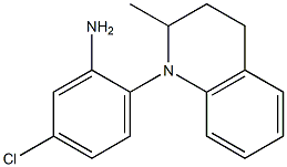 5-chloro-2-(2-methyl-1,2,3,4-tetrahydroquinolin-1-yl)aniline 结构式