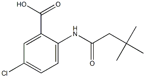 5-chloro-2-(3,3-dimethylbutanamido)benzoic acid 结构式