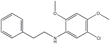 5-chloro-2,4-dimethoxy-N-(2-phenylethyl)aniline 结构式