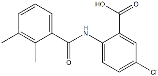 5-chloro-2-[(2,3-dimethylbenzene)amido]benzoic acid 结构式