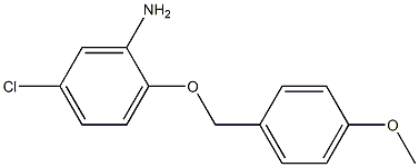 5-chloro-2-[(4-methoxyphenyl)methoxy]aniline 结构式