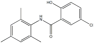 5-chloro-2-hydroxy-N-(2,4,6-trimethylphenyl)benzamide 结构式