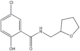 5-chloro-2-hydroxy-N-(oxolan-2-ylmethyl)benzamide 结构式