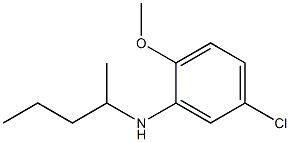 5-chloro-2-methoxy-N-(pentan-2-yl)aniline 结构式