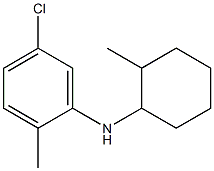 5-chloro-2-methyl-N-(2-methylcyclohexyl)aniline 结构式