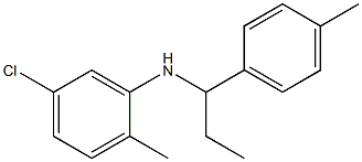 5-chloro-2-methyl-N-[1-(4-methylphenyl)propyl]aniline 结构式