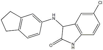 5-chloro-3-(2,3-dihydro-1H-inden-5-ylamino)-2,3-dihydro-1H-indol-2-one 结构式