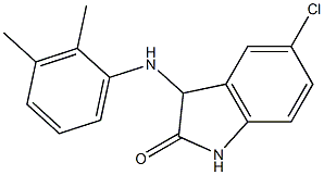 5-chloro-3-[(2,3-dimethylphenyl)amino]-2,3-dihydro-1H-indol-2-one 结构式