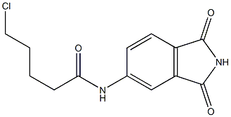 5-chloro-N-(1,3-dioxo-2,3-dihydro-1H-isoindol-5-yl)pentanamide 结构式