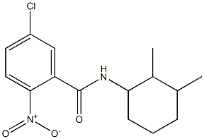 5-chloro-N-(2,3-dimethylcyclohexyl)-2-nitrobenzamide 结构式
