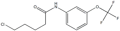 5-chloro-N-[3-(trifluoromethoxy)phenyl]pentanamide 结构式