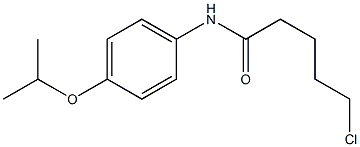 5-chloro-N-[4-(propan-2-yloxy)phenyl]pentanamide 结构式