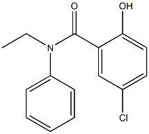 5-chloro-N-ethyl-2-hydroxy-N-phenylbenzamide 结构式