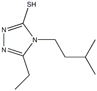 5-ethyl-4-(3-methylbutyl)-4H-1,2,4-triazole-3-thiol 结构式