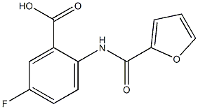 5-fluoro-2-(2-furoylamino)benzoic acid 结构式