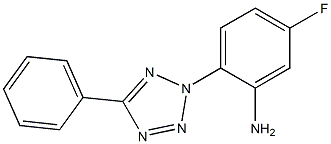 5-fluoro-2-(5-phenyl-2H-1,2,3,4-tetrazol-2-yl)aniline 结构式