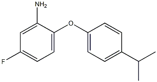 5-fluoro-2-[4-(propan-2-yl)phenoxy]aniline 结构式