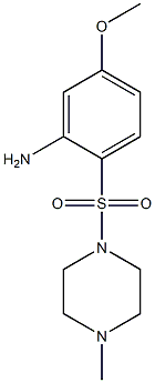 5-methoxy-2-[(4-methylpiperazine-1-)sulfonyl]aniline 结构式