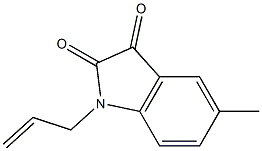 5-methyl-1-(prop-2-en-1-yl)-2,3-dihydro-1H-indole-2,3-dione 结构式