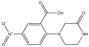 5-nitro-2-(3-oxopiperazin-1-yl)benzoic acid 结构式