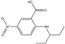 5-nitro-2-(pentan-3-ylamino)benzoic acid 结构式