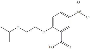 5-nitro-2-[2-(propan-2-yloxy)ethoxy]benzoic acid 结构式