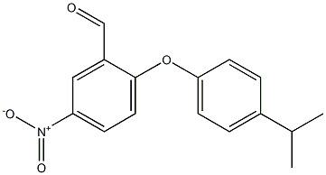 5-nitro-2-[4-(propan-2-yl)phenoxy]benzaldehyde 结构式