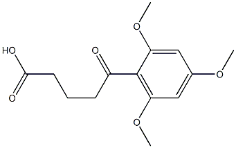 5-oxo-5-(2,4,6-trimethoxyphenyl)pentanoic acid 结构式