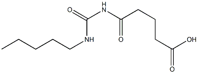 5-oxo-5-[(pentylcarbamoyl)amino]pentanoic acid 结构式