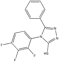5-phenyl-4-(2,3,4-trifluorophenyl)-4H-1,2,4-triazole-3-thiol 结构式