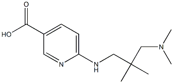 6-({2-[(dimethylamino)methyl]-2-methylpropyl}amino)pyridine-3-carboxylic acid 结构式