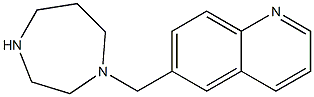 6-(1,4-diazepan-1-ylmethyl)quinoline 结构式