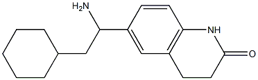 6-(1-amino-2-cyclohexylethyl)-1,2,3,4-tetrahydroquinolin-2-one 结构式