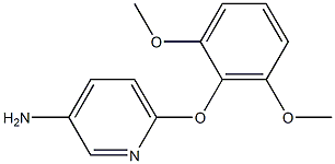 6-(2,6-dimethoxyphenoxy)pyridin-3-amine 结构式