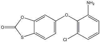 6-(2-amino-6-chlorophenoxy)-2H-1,3-benzoxathiol-2-one 结构式