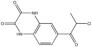 6-(2-chloropropanoyl)-1,2,3,4-tetrahydroquinoxaline-2,3-dione 结构式