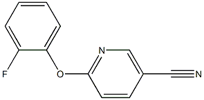 6-(2-fluorophenoxy)nicotinonitrile 结构式