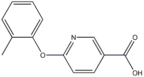 6-(2-methylphenoxy)nicotinic acid 结构式